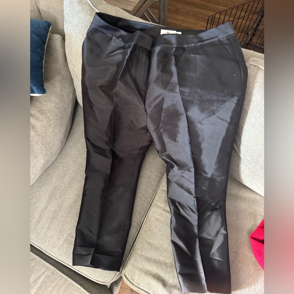 Vineyard Vines women’s Sleek Black Dress Pants silk and cotton